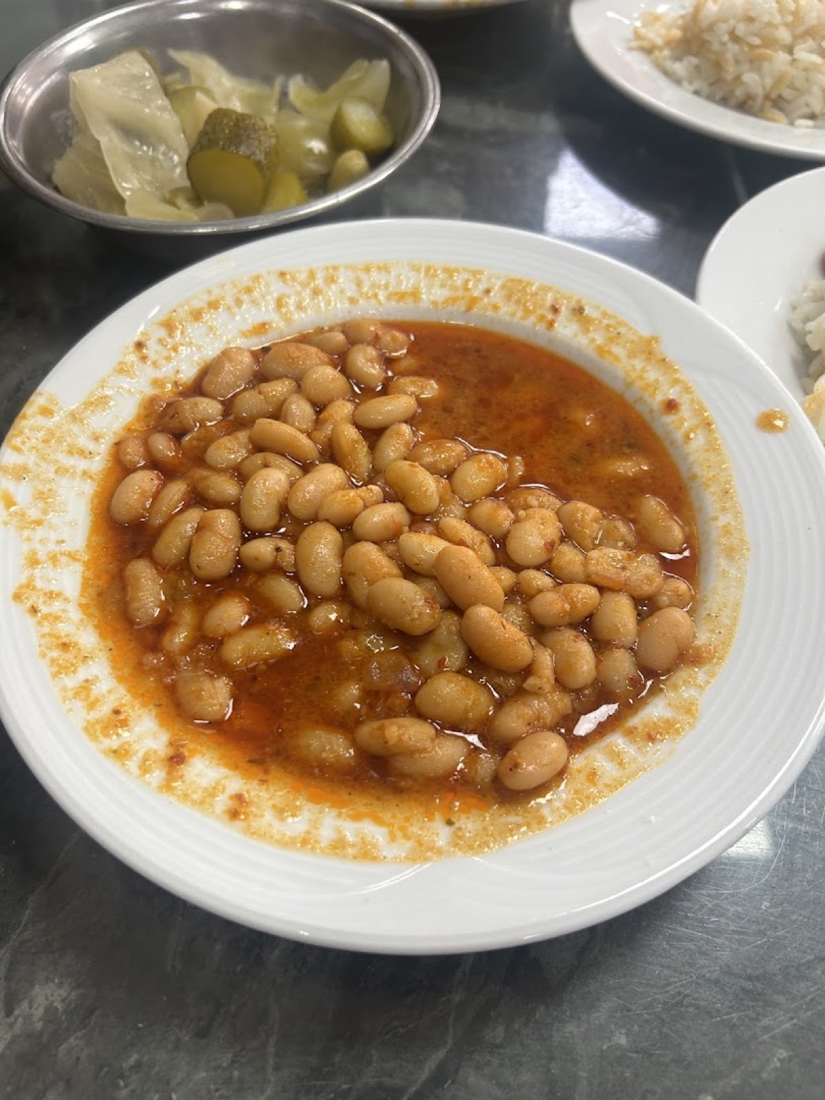 Kuru fasulye tabağı